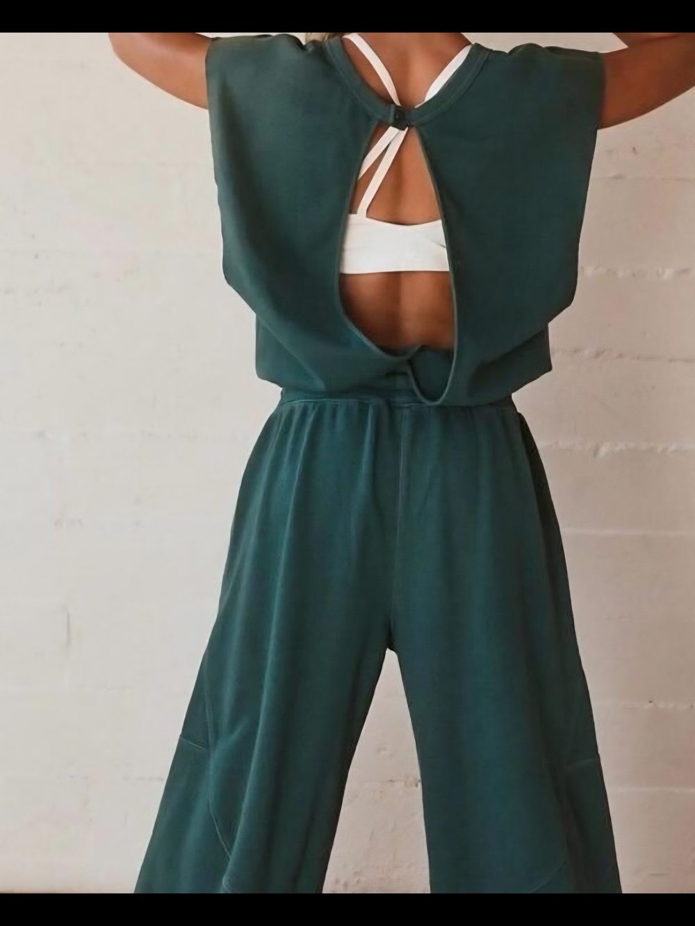 FP Movement Sz Large Throw and Go Onesie Jumpsuit - Heritage Green - Picture 6 of 12